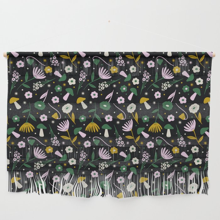 Magic Mushroom Forest Pattern Wall Hanging Gallery Image 1