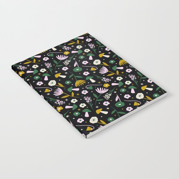 Magic Mushroom Forest Pattern Notebook Gallery Image 1