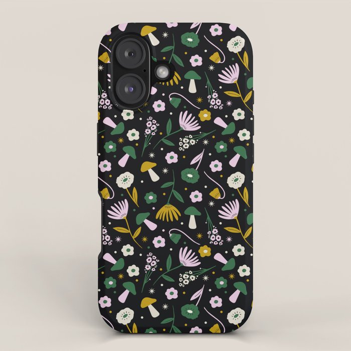 Magic Mushroom Forest Pattern iPhone Case Gallery Image 1