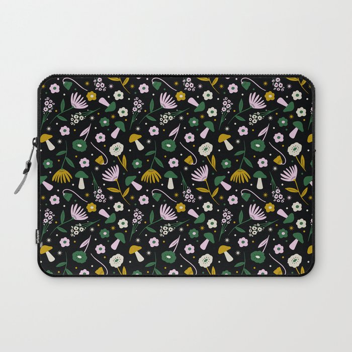 Magic Mushroom Forest Pattern Laptop Sleeve Gallery Image 1