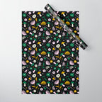 Magic Mushroom Forest Pattern Wrapping Paper Gallery Image 1
