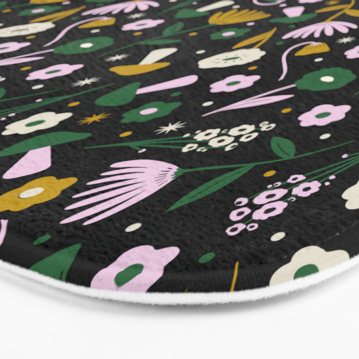 Magic Mushroom Forest Pattern Bath Mat Gallery Image 3