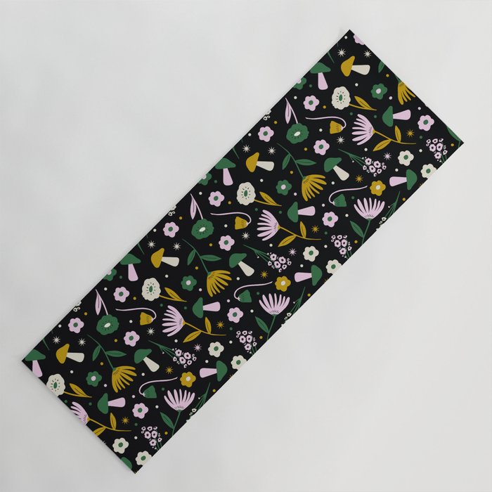 Magic Mushroom Forest Pattern Yoga Mat Gallery Image 1