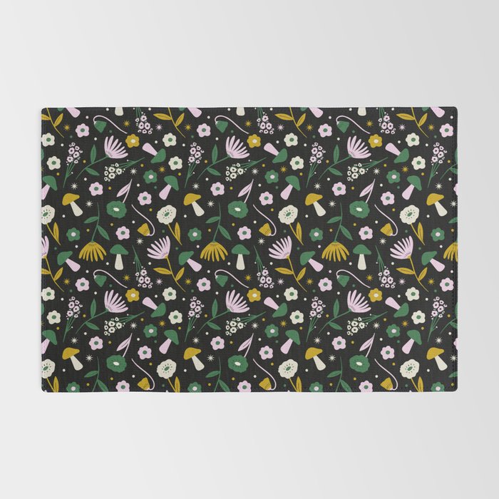 Magic Mushroom Forest Pattern Rug Gallery Image 2