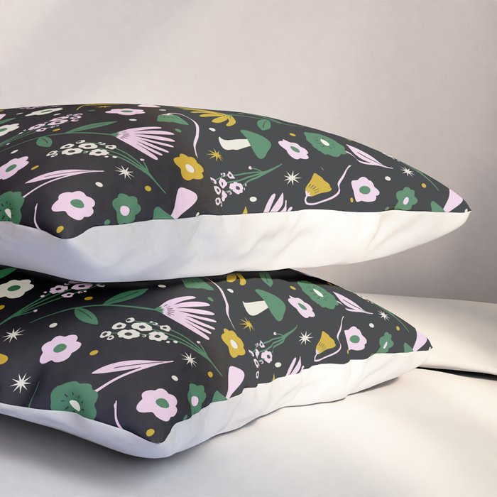 Magic Mushroom Forest Pattern Pillow Sham Gallery Image 3