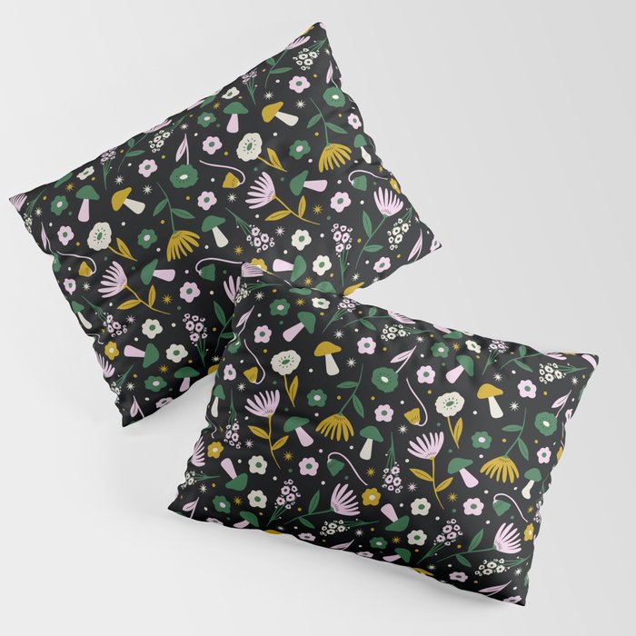 Magic Mushroom Forest Pattern Pillow Sham Gallery Image 3