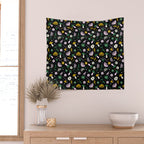 Magic Mushroom Forest Pattern Wall Tapestry Gallery Image 2