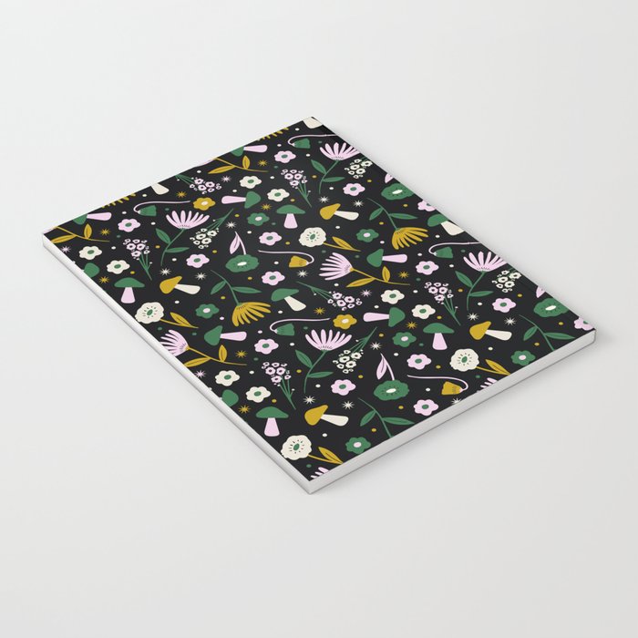 Magic Mushroom Forest Pattern Notebook Gallery Image 3