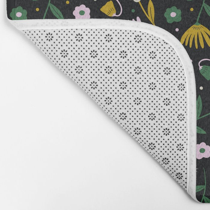 Magic Mushroom Forest Pattern Bath Mat Gallery Image 2