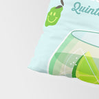 Gin and Tonic Retro Cocktail - Aqua blue green Pillow Sham Gallery Image 4