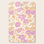 Wild Mountain Roses - sunset pink and orange  Cutting Board Gallery Image 1