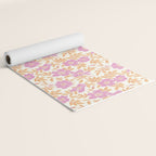 Wild Mountain Roses - sunset pink and orange  Yoga Mat Gallery Image 2