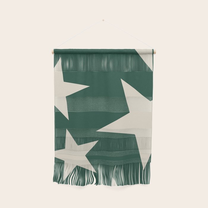Big Ol Stars Old Money Green Wall Hanging Gallery Image 1