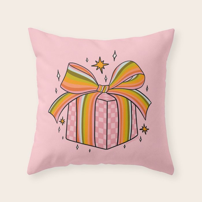 Rainbow Present Throw Pillow Gallery Image 6