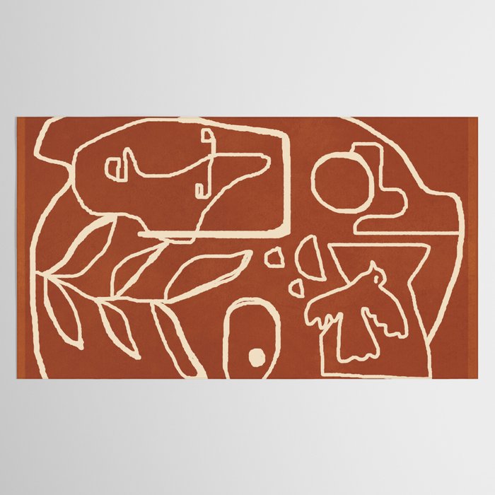 Paleolithic Abstract Art 1 Tablecloth Gallery Image 2