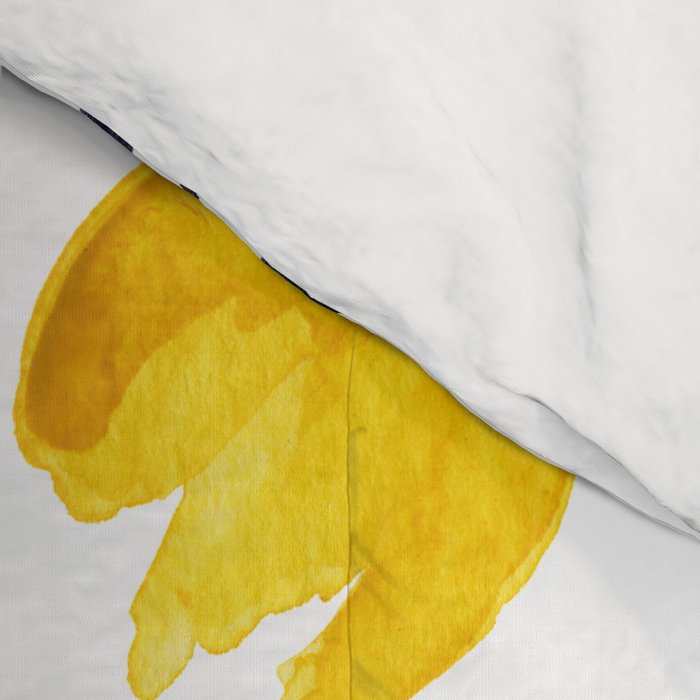Yellow Tulips | Watercolour Pattern Comforter Gallery Image 4