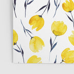 Yellow Tulips | Watercolour Pattern Poster Gallery Image 3