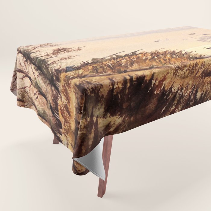 Duck Hunting Times Tablecloth Gallery Image 1