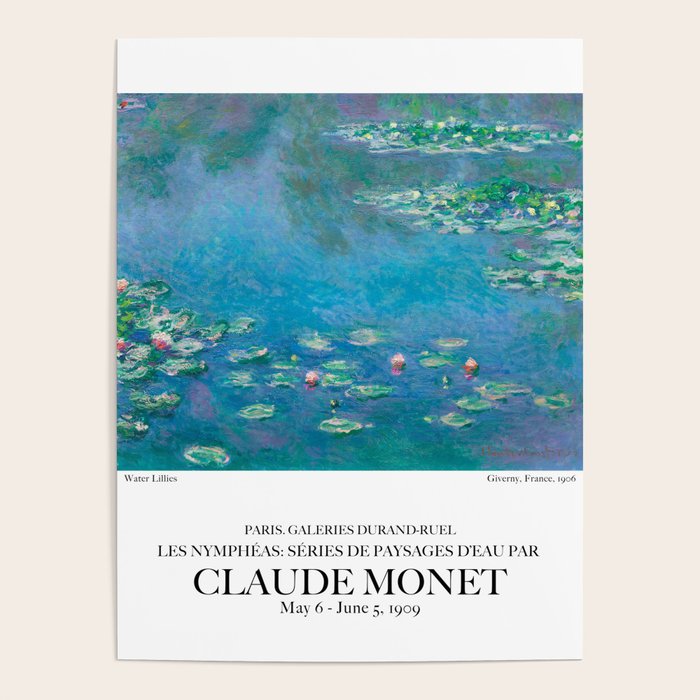 Water Lilies by Claude Monet Poster Gallery Image 4
