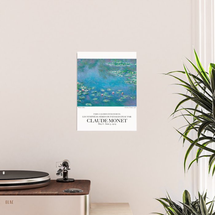 Water Lilies by Claude Monet Poster Gallery Image 2