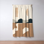 Minimal Abstract Art Landscape 8 Window Curtain Gallery Image 3
