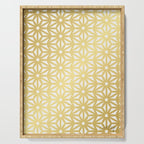 Asanoha Pattern - Gold Serving Tray Gallery Image 1