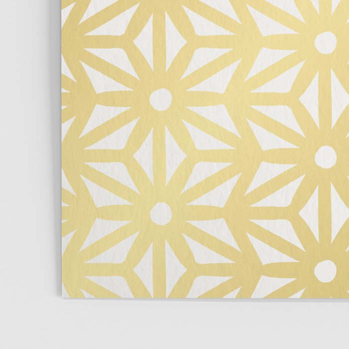 Asanoha Pattern - Gold Poster Gallery Image 3