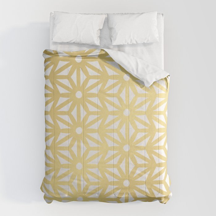 Asanoha Pattern - Gold Comforter Gallery Image 1