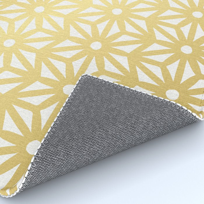 Asanoha Pattern - Gold Rug Gallery Image 4