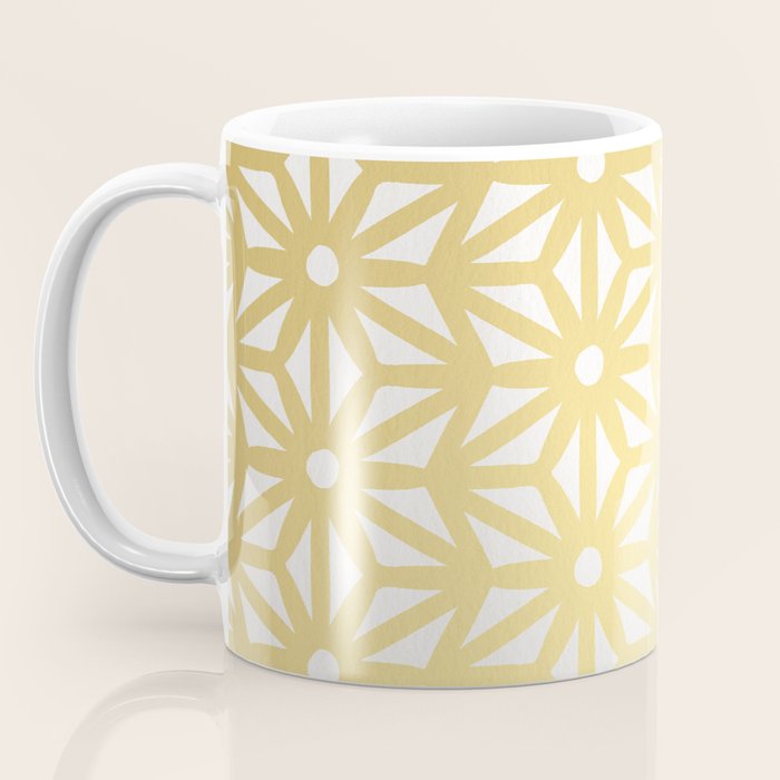 Asanoha Pattern - Gold Coffee Mug Gallery Image 3