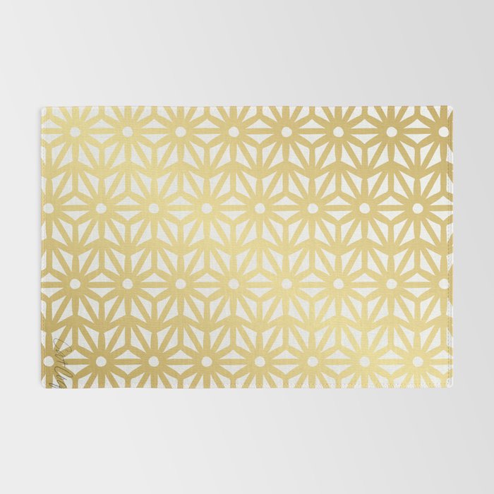 Asanoha Pattern - Gold Rug Gallery Image 2