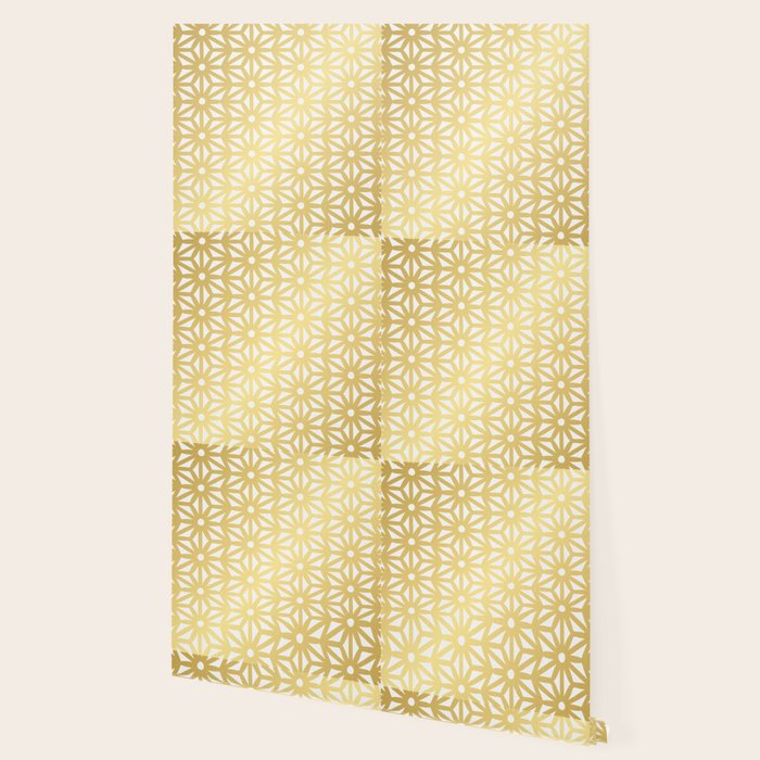 Asanoha Pattern - Gold Wallpaper Gallery Image 2