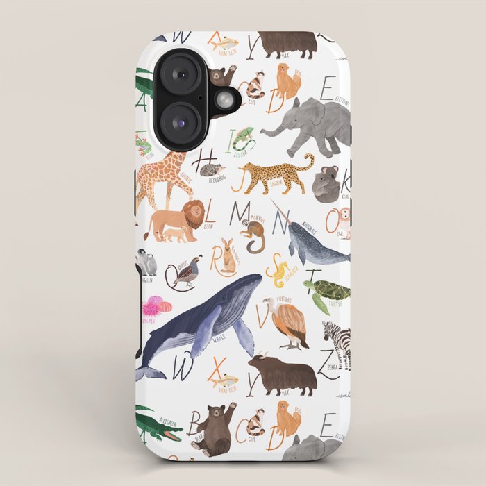 Animal Alphabet iPhone Case Gallery Image 1