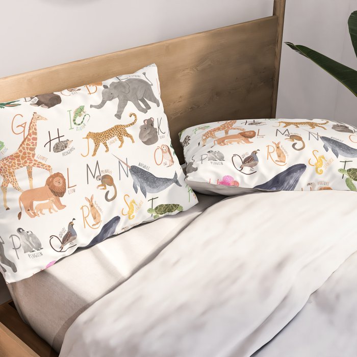 Animal Alphabet Pillow Sham Gallery Image 2