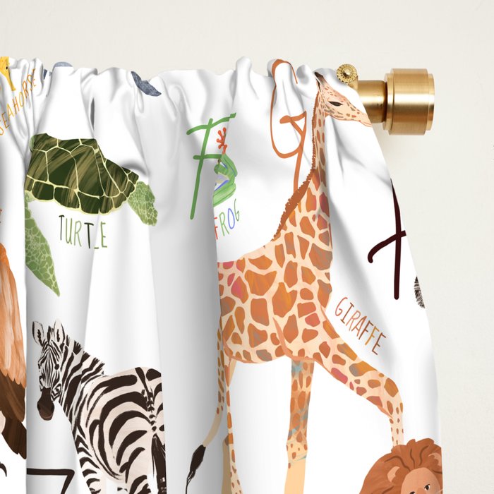 Animal Alphabet Window Curtain Gallery Image 2