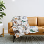 Animal Alphabet Throw Blanket Gallery Image 1