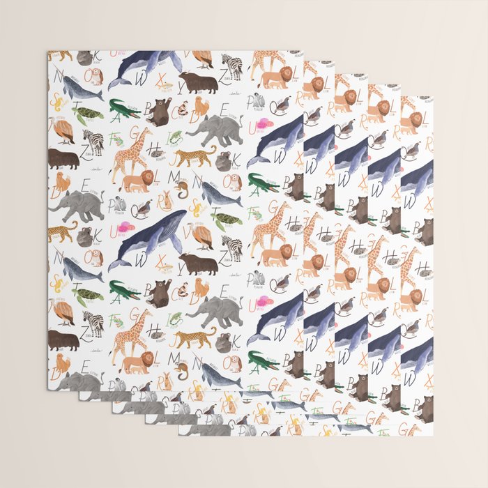 Animal Alphabet Wrapping Paper Gallery Image 3