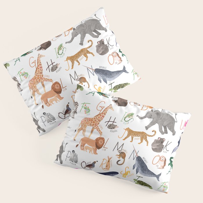 Animal Alphabet Pillow Sham Gallery Image 1