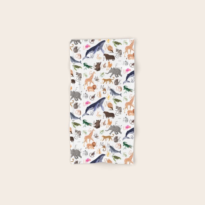 Animal Alphabet Bath Towel Gallery Image 1