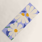 Wild Daisies - periwinkle Yoga Mat Gallery Image 1