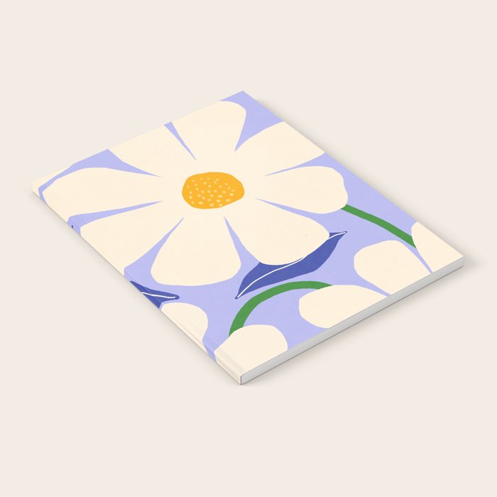 Wild Daisies - periwinkle Notebook Gallery Image 2