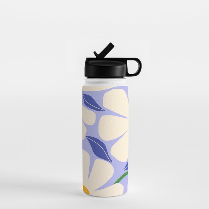 Wild Daisies - periwinkle Water Bottle Gallery Image 1