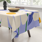 Wild Daisies - periwinkle Tablecloth Gallery Image 3