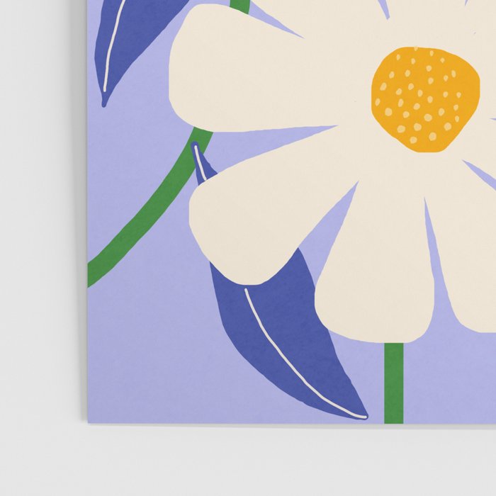 Wild Daisies - periwinkle Poster Gallery Image 3