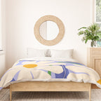 Wild Daisies - periwinkle Duvet Cover Gallery Image 3