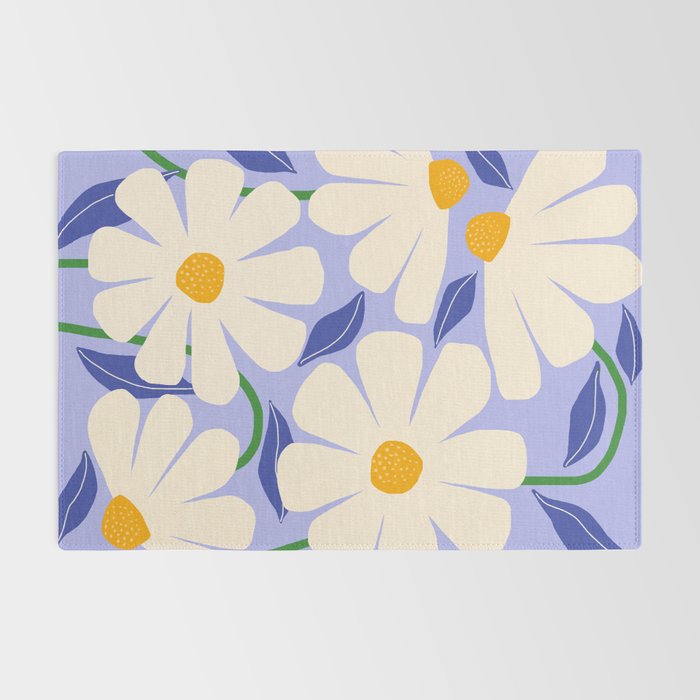 Wild Daisies - periwinkle Rug Gallery Image 2