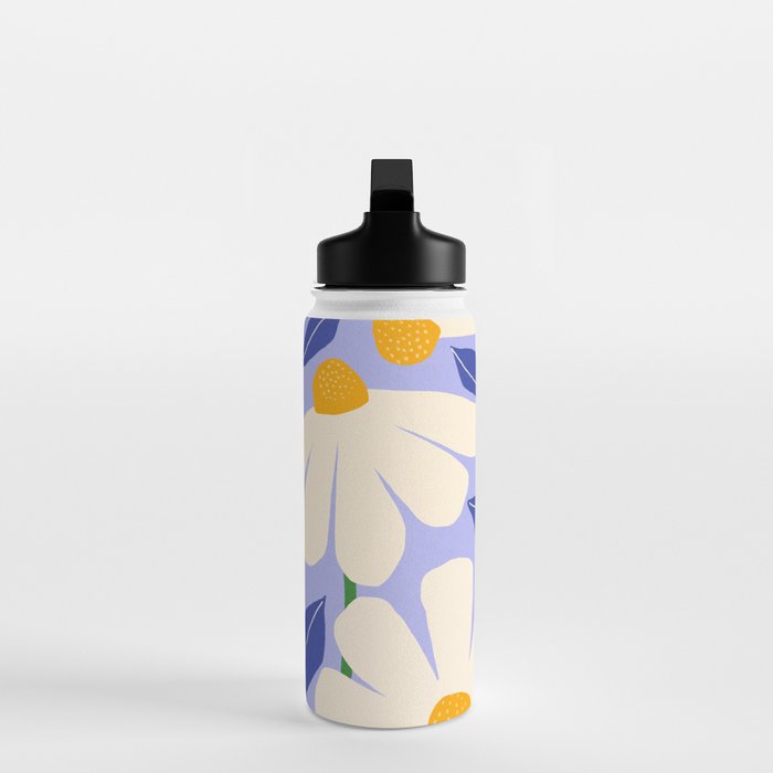 Wild Daisies - periwinkle Water Bottle Gallery Image 3