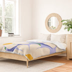 Wild Daisies - periwinkle Duvet Cover Gallery Image 2