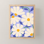 Wild Daisies - periwinkle Mini Art Print Gallery Image 1