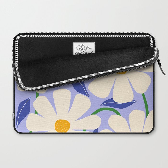 Wild Daisies - periwinkle Laptop Sleeve Gallery Image 2